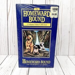 Disney The Homeward Bound 2-Volume VHS Box Set Video Collection Factory Sealed!!